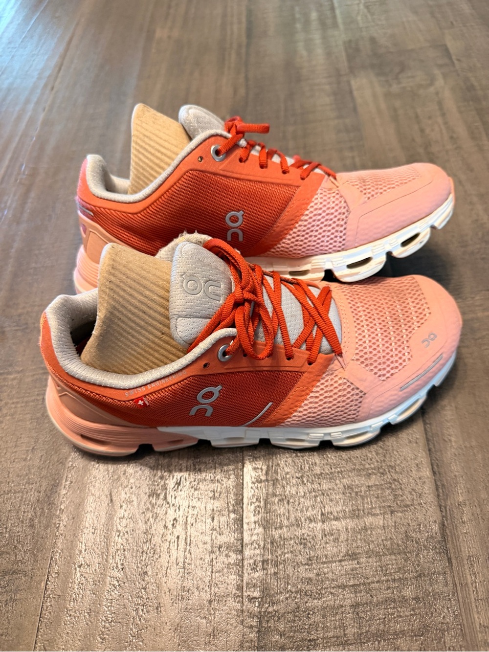 On Running Cloudflyer Women's Running Shoes Sneakers Ginger White Size 6